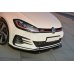 Накладка сплиттер на передний бампер Вар2 на Volkswagen Golf VII GTI рестайл